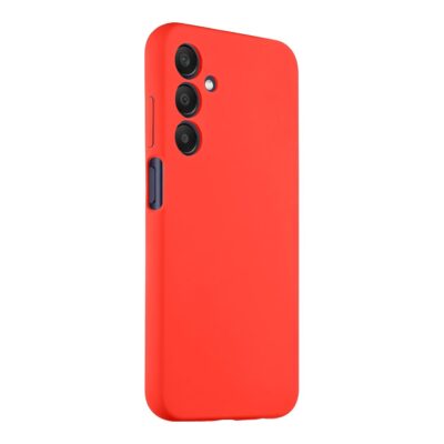 Chilli dėklas Tactical Velvet Smoothie telefonui Samsung Galaxy A25 5G ryškiai raudonos spalvos