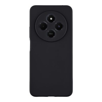 Asphalt dėklas Tactical Velvet Smoothie telefonui Xiaomi Redmi 14C juodos spalvos su užapvalintais kampais