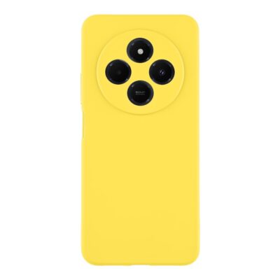 Banana dėklas Tactical Velvet Smoothie telefonui Xiaomi Redmi 14C 4G/A4 5G/Poco C75 geltonos spalvos su kameros apsauga