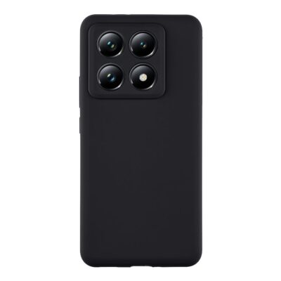 Juodas Asphalt dėklas Tactical Velvet Smoothie telefonui Xiaomi 14T Pro su keturiomis kameros angomis