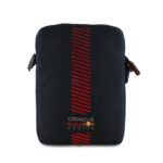 tamsiai melynas krepšys red bull pu leather powerbar bag size l su raudona dryžuota juosta ir red bull logotipu
