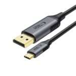 Juodas laidas TECH-PROTECT ULTRABOOST USB Type-C ir DisplayPort jungtimis