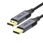 Juodas laidas TECH-PROTECT ULTRABOOST DisplayPort 1.4 4K 60Hz su aukso spalvos jungtimis
