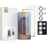 Ekrano ir kameros apsauginis stiklas Samsung Galaxy S25 Ultra Tech-Protect Supreme Set 3-Pack su priedais ir pakuote