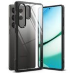 Juodas dėklas Samsung Galaxy S25 Ultra Ringke Fusion Bold su skaidriu korpusu ir apsauga kamerai