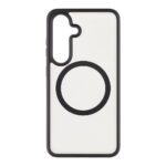 Asphalt deklas Samsung Galaxy S25 su juodu kraštu ir apskritimu viduryje