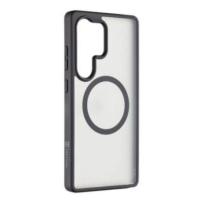 Asphalt dėklas Samsung Galaxy S25 Ultra Tactical MagForce Hyperstealth juodas permatomas su apsauginiu žiedu