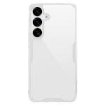 Skaidrus dėklas Nillkin Nature TPU PRO Samsung Galaxy S25 telefonui su matomu trimis juoda kamera.