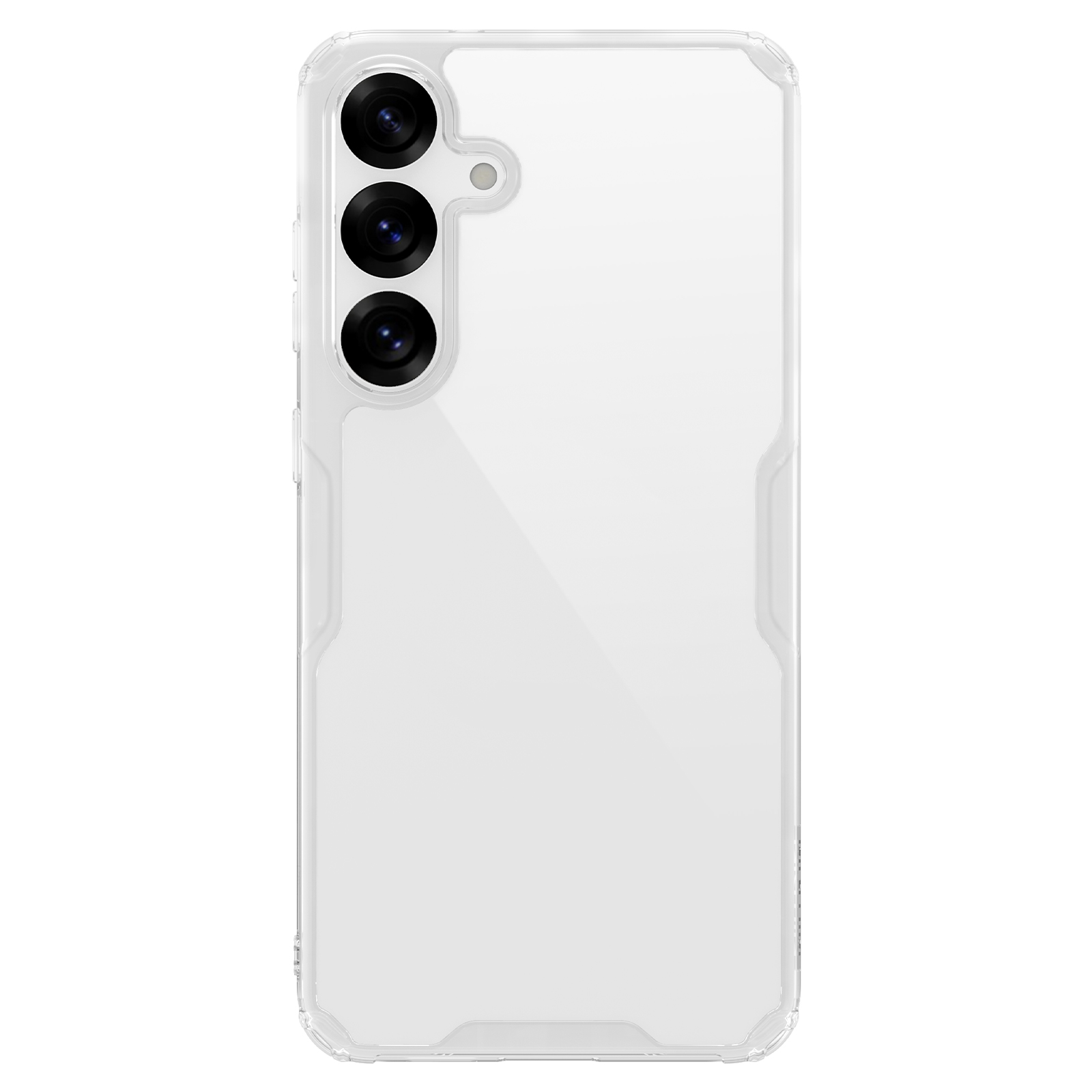 Skaidrus dėklas Nillkin Nature TPU PRO Samsung Galaxy S25 Skaidrus dėklas Nillkin Nature TPU PRO Samsung Galaxy S25 telefonui su matomu trimis juoda kamera.