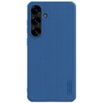 Mėlynas plastikinis dėklas Samsung Galaxy S25 Nillkin Frosted Shield su fotoaparato anga