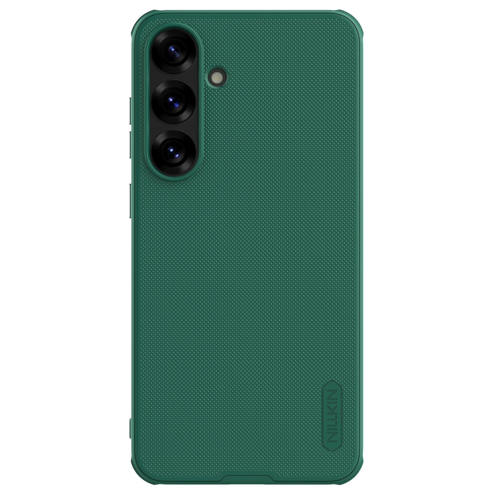 Tamsiai žalias plastikinis dėklas Samsung Galaxy S25 Nillkin Frosted Shield Tamsiai žalias plastikinis dėklas Samsung Galaxy S25 Nillkin Frosted Shield su tekstūruota paviršiaus struktūra