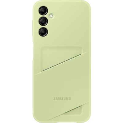 Lime originalus dėklas Samsung Galaxy A14 A14 5G su kortelės lizdo dangteliu ir kameros apsauga