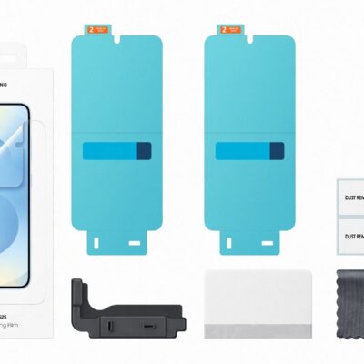 Originali apsauginė ekrano plėvelė Samsung Galaxy S25 su priedais ekrano apsaugai