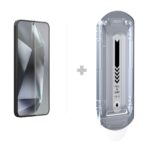 Apsauginis ekrano stikliukas su aplikatoriumi telefonui Samsung Galaxy S25 skaidrus ir plonas 0.2mm