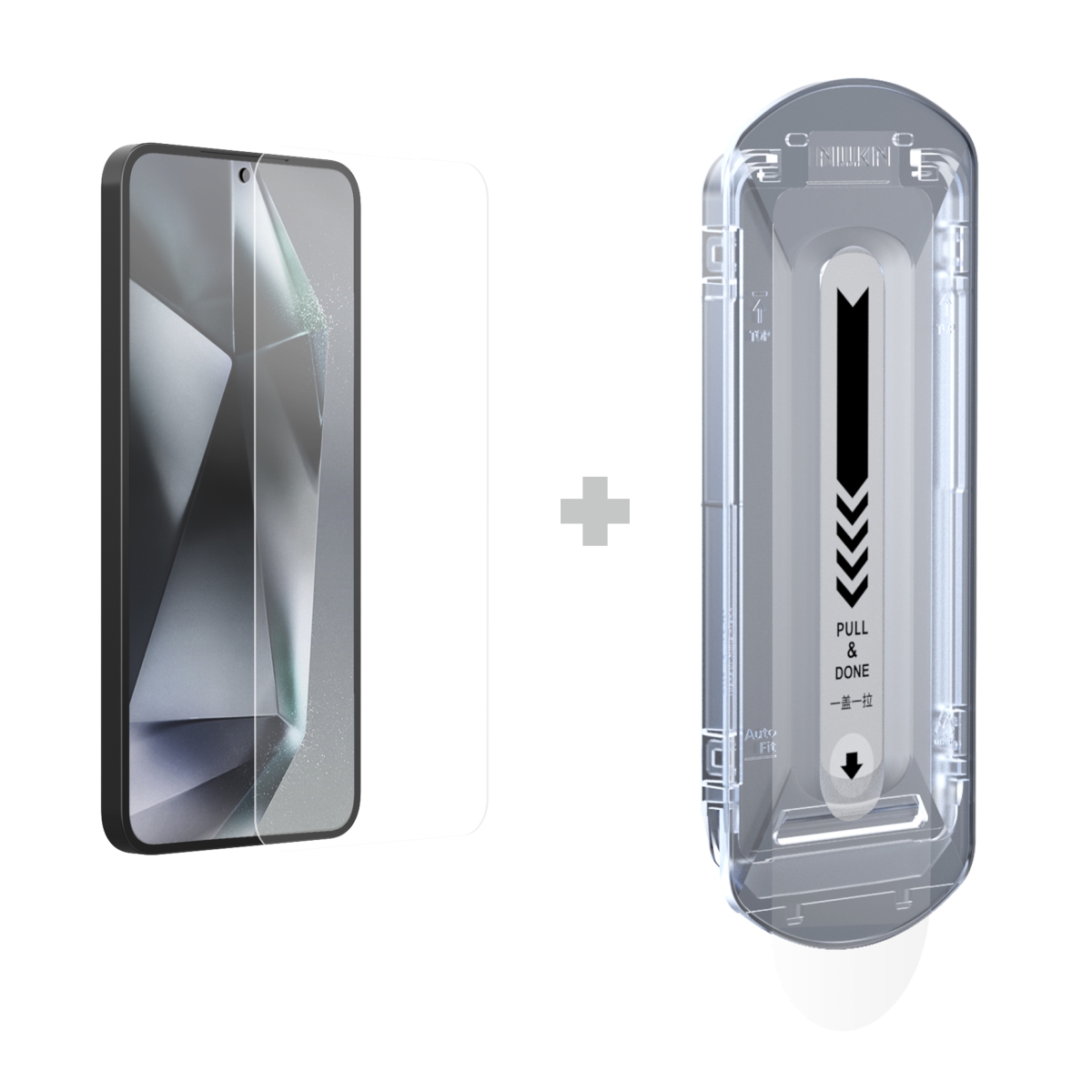 Apsauginis ekrano stikliukas su aplikatoriumi Samsung Galaxy S25 Plus Apsauginis ekrano stikliukas su aplikatoriumi telefonui Samsung Galaxy S25 Plus