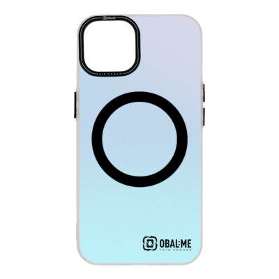 Juodas dėklas Apple Iphone 14 OBAL ME HoloMag su mėlynu gradientu ir juodu apskritimu