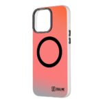 Juodas dėklas Apple Iphone 16 Pro Max OBALME HoloMag rožinės ir pilkos spalvų gradientu