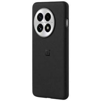 Juodas originalus dėklas OnePlus 13 Sandstone Magnetic su apsauga kamerai