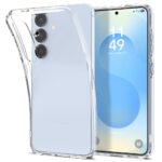 Skaidrus dėklas Samsung Galaxy S25 Spigen Liquid Crystal su išmaniuoju telefonu