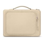 Beige krepšys kompiuteriui 13-14 TECH-PROTECT CARRYING BASIC BAG LAPTOP su rankena ir užtrauktuku