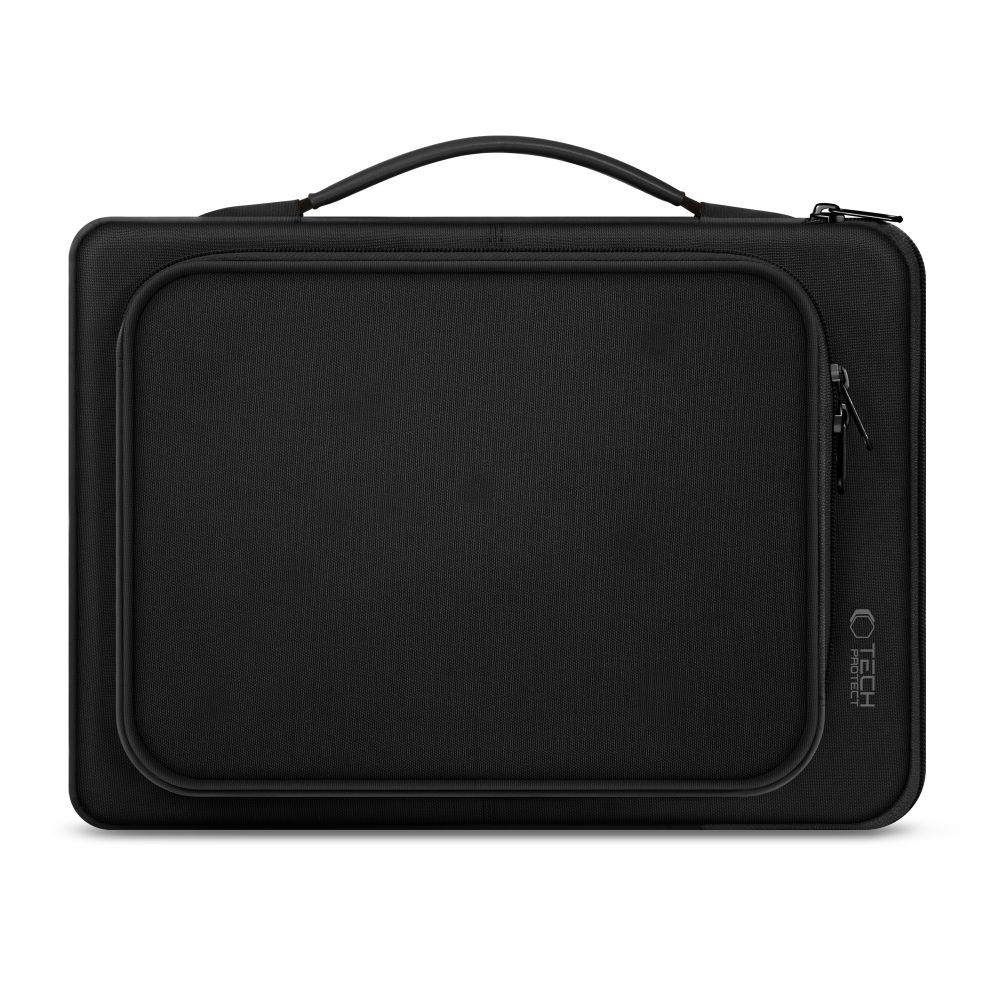Juodas krepšys kompiuteriui 13-14 TECH-PROTECT CARRYING BASIC BAG LAPTOP Juodas krepšys kompiuteriui 13-14 TECH-PROTECT CARRYING BASIC BAG LAPTOP su rankena ir užtrauktukais