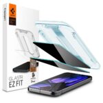 Privatumo apsauginis ekrano stikliukas Google Pixel 9 su Spigen Glass Tr Ez Fit Privacy 2-Pack paketu