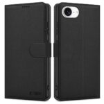 Juodas matinis atverčiamas dėklas Apple Iphone SE 4 2025 Tech-Protect Wallet