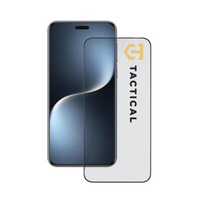 Juodas apsauginis ekrano stikliukas Honor Magic 7 Pro Tactical Glass Shield 5D skaidrus su juoda rėmeliu