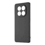 Juodas dėklas Xiaomi Redmi Note 14 Pro 5G Poco X7 5G OBALME Matte TPU su matiniu paviršiumi ir keturiomis išpjovomis kameroms