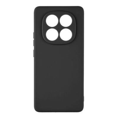 Juodas dėklas Xiaomi Redmi Note 14 Pro 5G Poco X7 5G Matte TPU su keturių kamerų išpjovomis