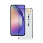 Juodas apsauginis ekrano stikliukas Samsung Galaxy A56 Tactical Glass Shield 5D su juoda rėmeliu