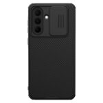 Juodas dėklas Nillkin CamShield PRO Magnetic telefonui Samsung Galaxy A56 5G su kameros apsauga