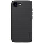 Juodas plastikinis dėklas Apple iPhone 16e Nillkin Frosted Shield su stingria tekstūra