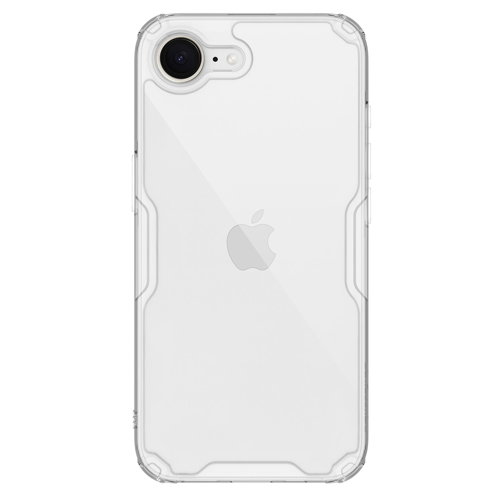 Skaidrus dėklas Nillkin Nature TPU PRO Apple iPhone 16e Skaidrus dėklas Nillkin Nature TPU PRO telefonui Apple iPhone 16e su matomu telefono kameros skyriumi