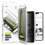 Juodas privatumo apsauginis ekrano stikliukas Apple Iphone 16e Ringke Easy Slide 2-Pack su specialiais montavimo įrenginiais