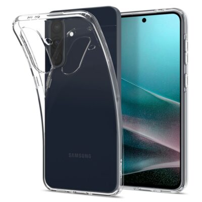 Skaidrus dėklas Samsung A36 5G Spigen Liquid Crystal, matomas dėklas ir Samsung telefonas