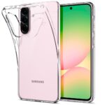 Skaidrus dėklas Samsung A56 5G Spigen Liquid Crystal su matomu rožinės spalvos telefonu