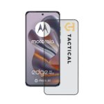Juodas apsauginis ekrano stikliukas Motorola Edge 50 Neo su Tactical Glass Shield 5D dangteliu