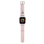 Rausva apyrankė Apple Watch su Karl Lagerfeld Karl Head NFT dizaino elementu