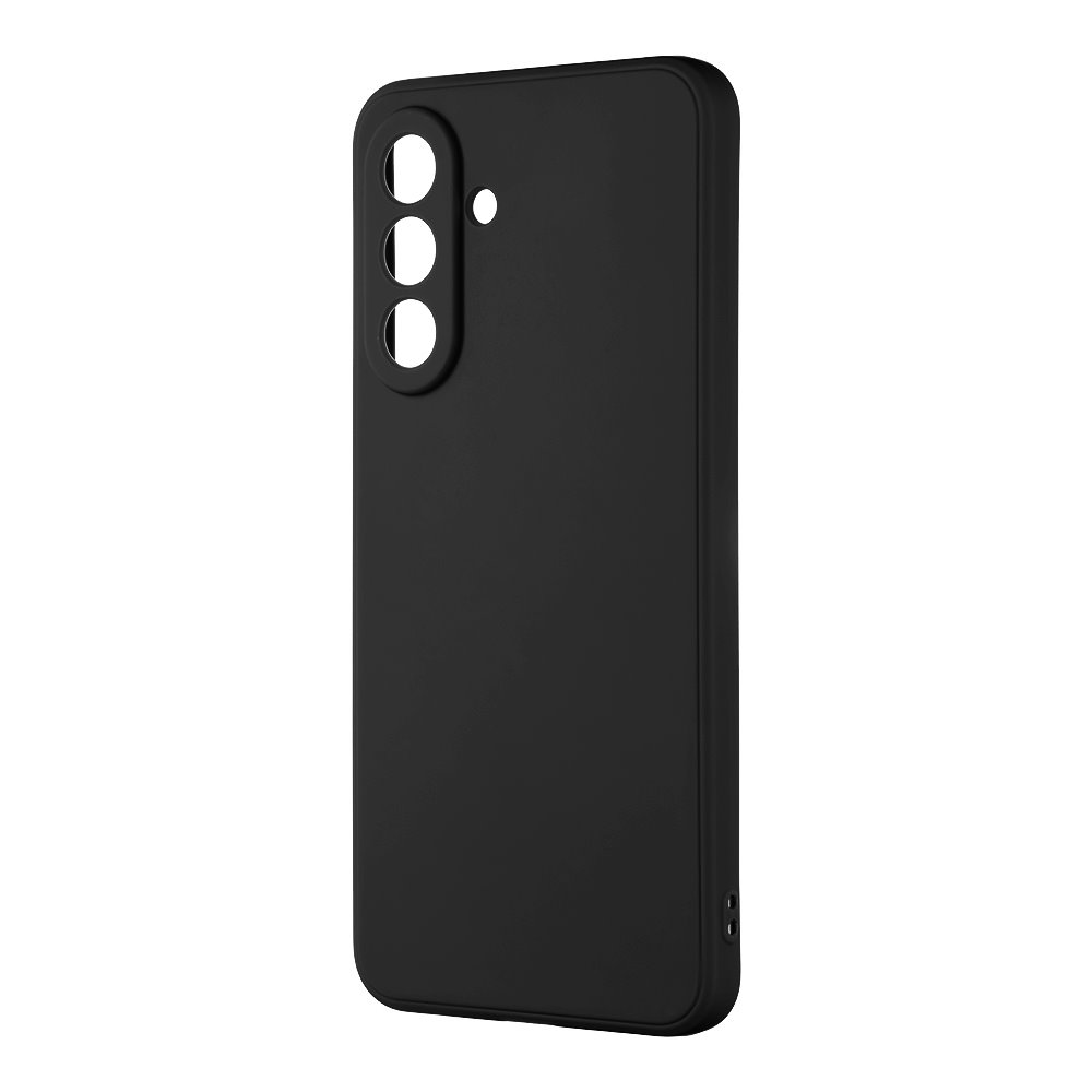 Juodas dėklas Samsung Galaxy A36 5G OBALME Matte TPU Juodas dėklas Samsung Galaxy A36 5G OBALME Matte TPU su trimis kamerų angomis