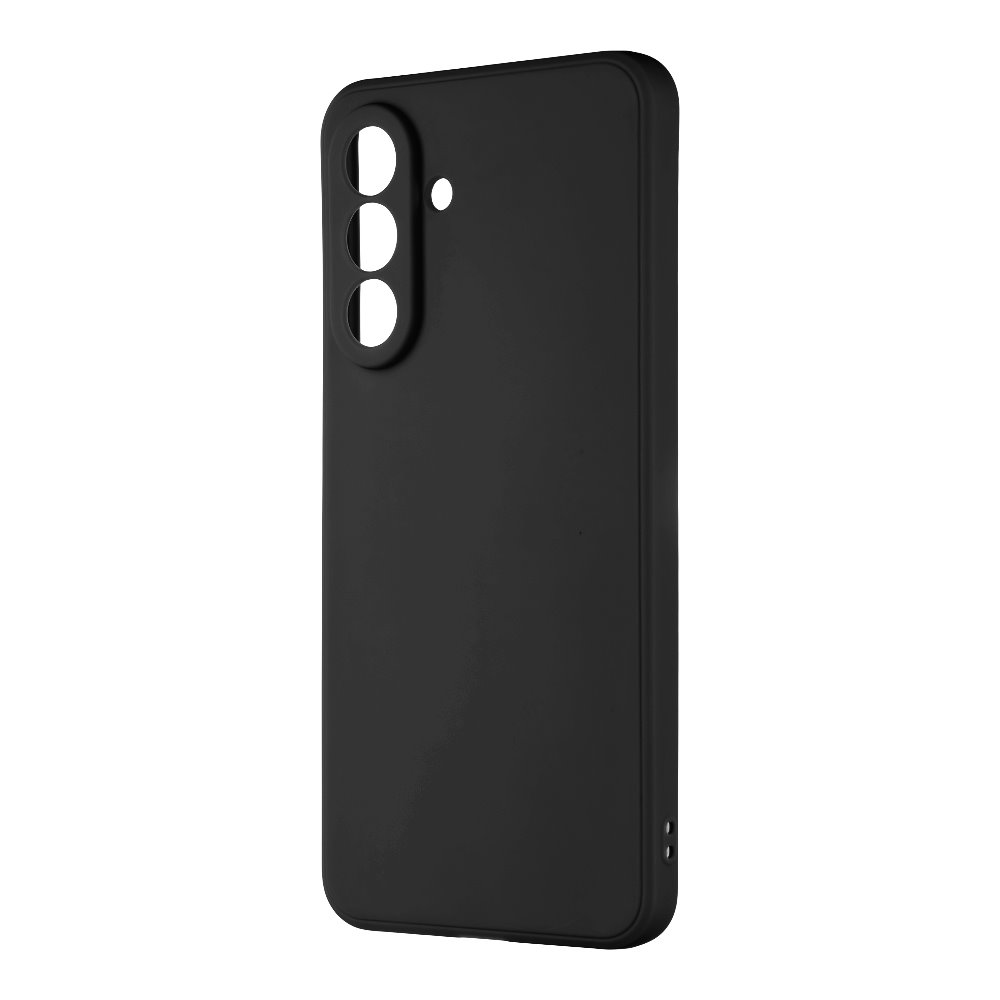 Juodas dėklas Samsung Galaxy A56 5G OBALME Matte TPU Juodas dėklas Samsung Galaxy A56 5G OBALME Matte TPU su trimis kamerų angomis