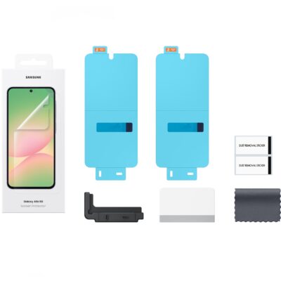 Originali apsauginė ekrano plėvelė Samsung Galaxy A56 5G komplektas su priedais