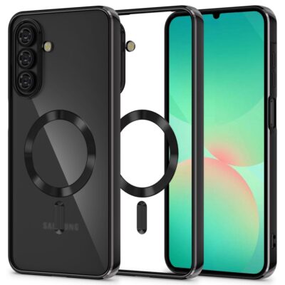 Juodas dėklas Samsung Galaxy A26 5G Tech-Protect Magflex Magsafe su magnetu