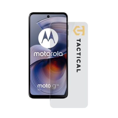 Skaidrus apsauginis stiklas telefonui Motorola G55 Tactical Glass Shield 2.5D ant telefono ekrano