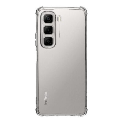 Skaidrus dėklas Tactical TPU Plyo telefonui Infinix Hot 50 4G su matomu telefono galiniu paviršiumi ir kamerų išpjova