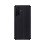 Juodas originalus dėklas Samsung Galaxy A26 5G Rugged Cover EF-RA266CBE su vertikaliomis linijomis