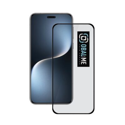 Juodas apsauginis ekrano stikliukas Honor Magic 7 Pro OBAL ME 5D Glass Screen Protector prie telefono