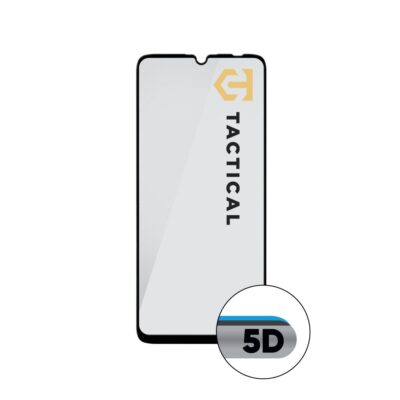 Juodas apsauginis ekrano stikliukas Realme Note 60 4G Tactical Glass Shield 5D su apvalintais kraštais