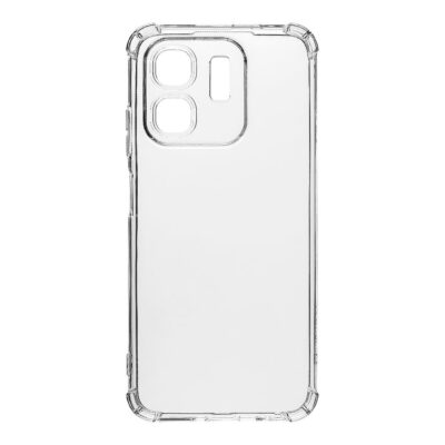 Skaidrus dėklas Tactical TPU Plyo telefonui Infinix Hot 50i 4G atviras iš nugarėlės pusės