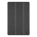 Juodas atverčiamas dėklas Xiaomi Pad 7 7 Pro Tactical Book Tri Fold iš priekio